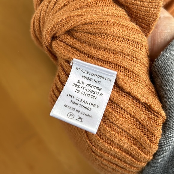 LUSH KACEY RIBBED KNIT SWEATER DRESS IN HAZELNUT - Picture 7 of 7